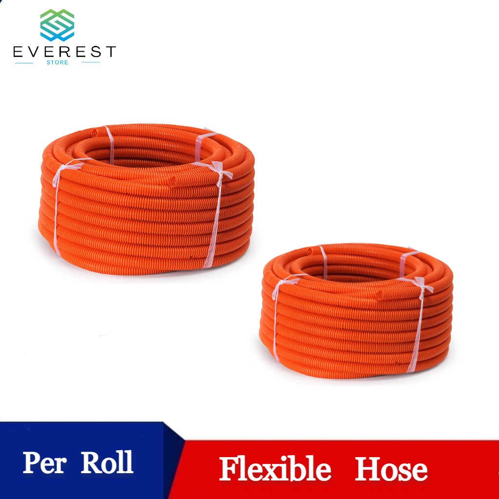 Orange Flexible Hose Electrical Conduit Hose 1/2 or 3/4 ( 50 METERS