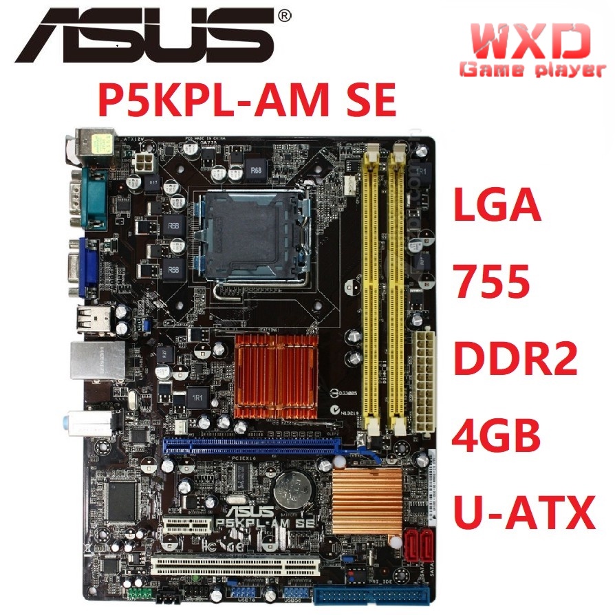Asus G31 P5KPLAM SE Desktop Motherboard G31M Socket LGA For 775 DDR2