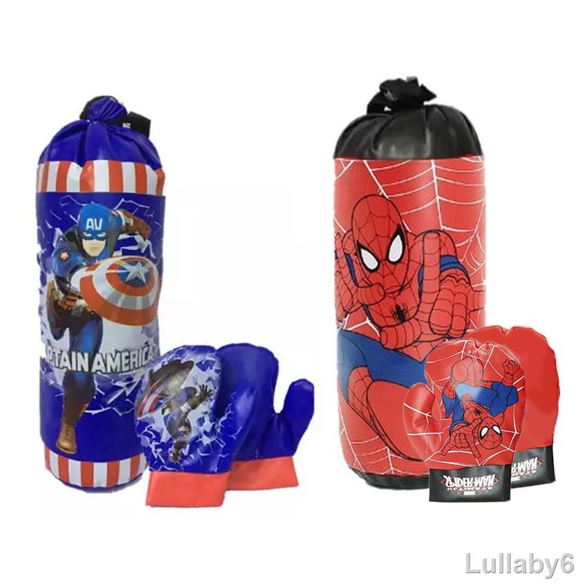 Lady bagsSpiderman Captain America Boxing Sandbag Punching Bag Set For