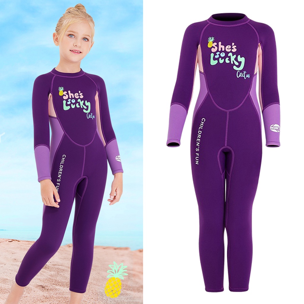 Climber Wetsuit Kids 5mm Neoprene Suit Children Scuba Diving Suits Full