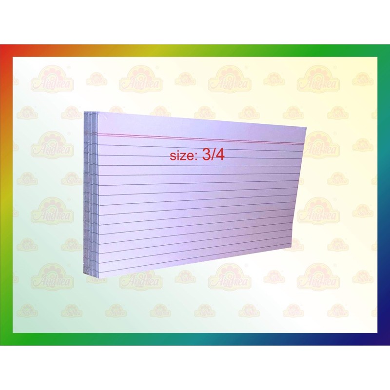 Index Card Sizes (1/2, 1/4, 1/8) Shopee Philippines