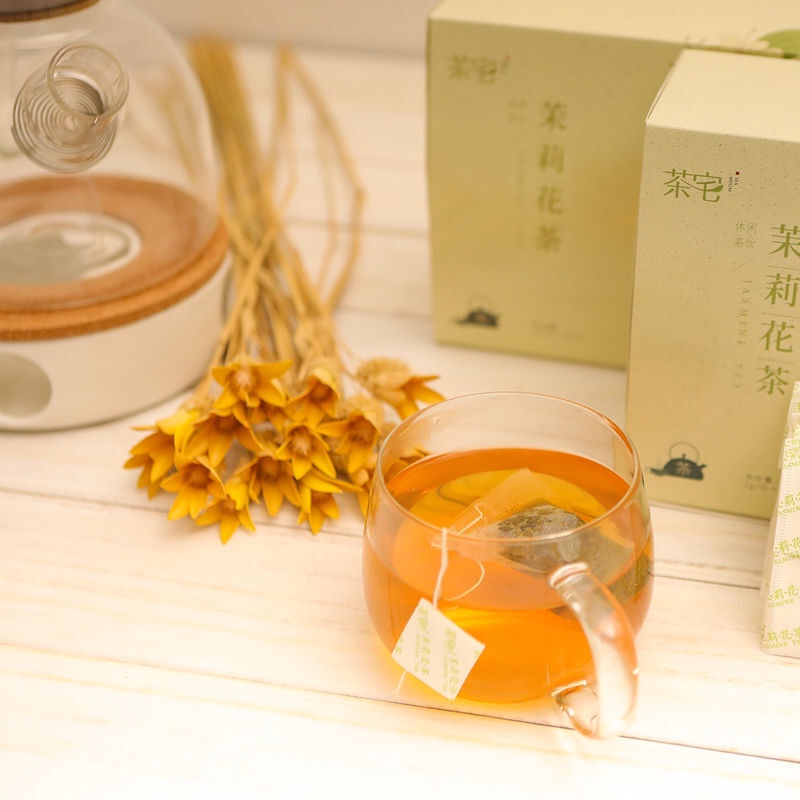 Jasmine Flower Tea Bag Bagged Tea Disposable Fragrant Tea Herbal Tea Bag25Tea Bag Tea Office Tea