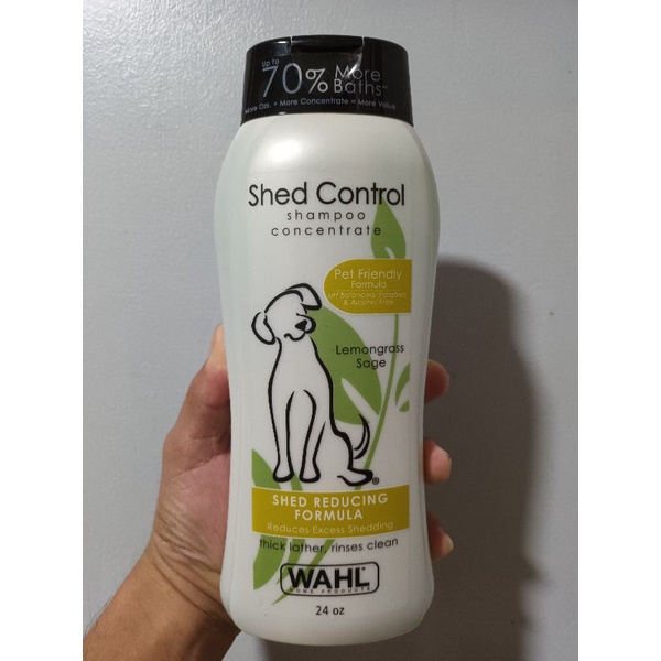 Wahl Shed Control Pet Shampoo for Animal Shedding & Dander 24oz