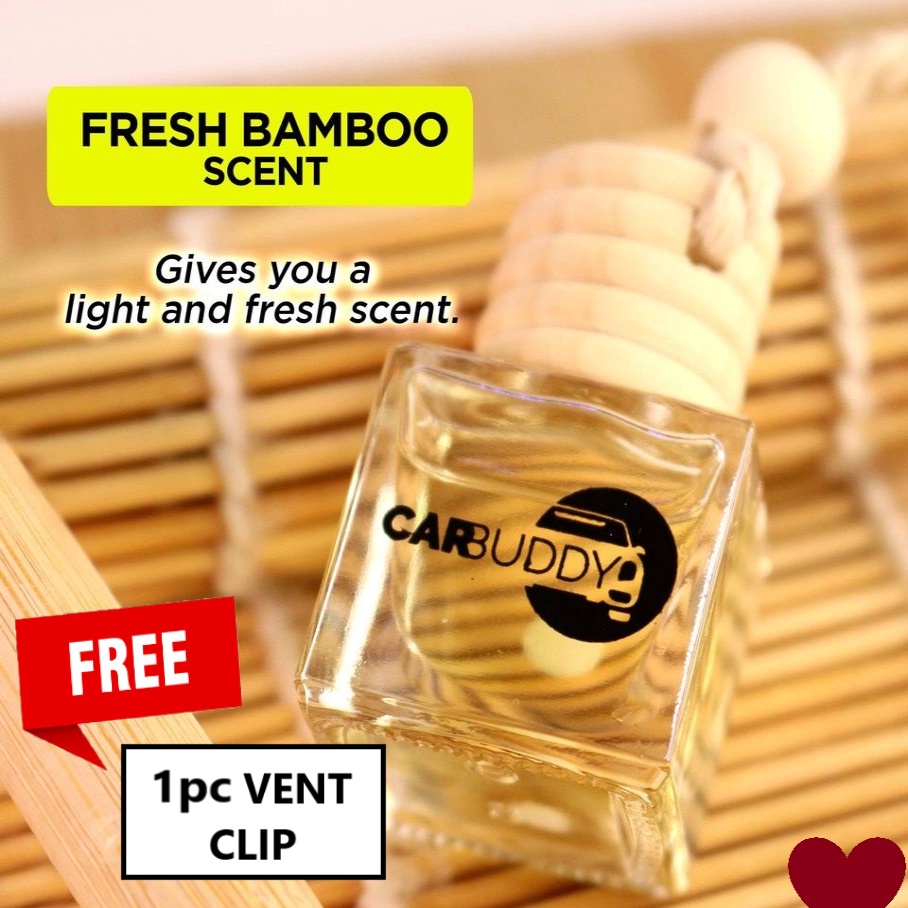AUTHENTIC Car Buddy Fresh Bamboo Scent AllNatural Car Freshener FREE
