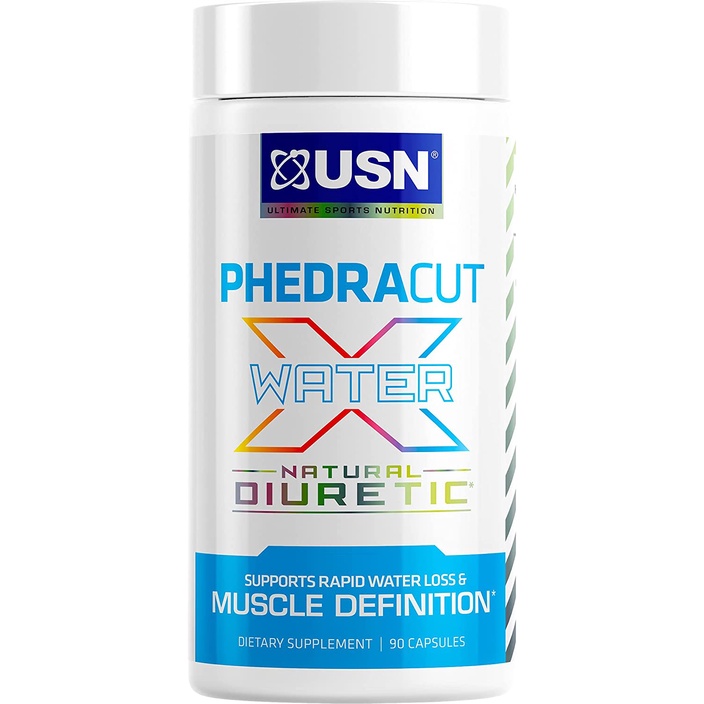USN Phedracut Water X, Natural Diuretic Pills, Weight Loss Support 90