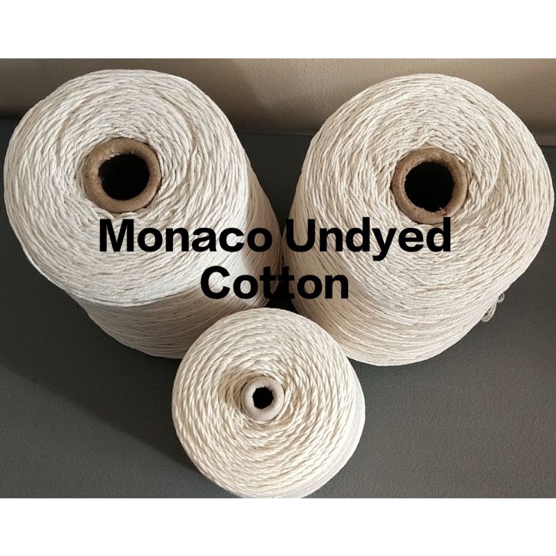 1 pc Monaco Undyed Cotton 700 grams 4ply, 6ply, 8ply, 12ply Shopee
