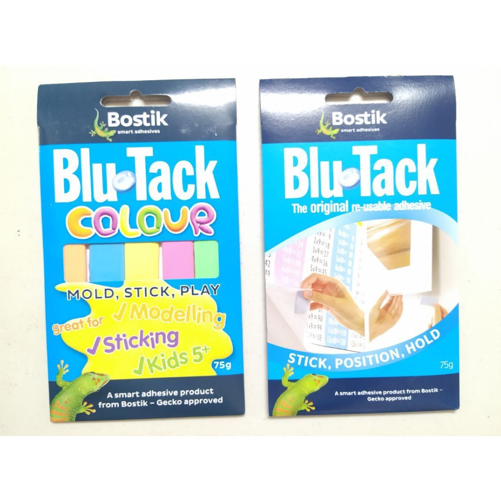 Bostik Blu Tack Original/Colour 75g Shopee Philippines