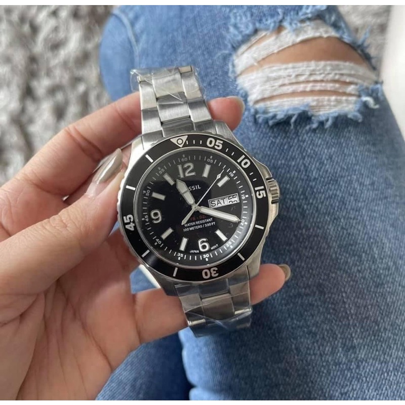 Fossil watch three hand day date Fs5687 Shopee Philippines