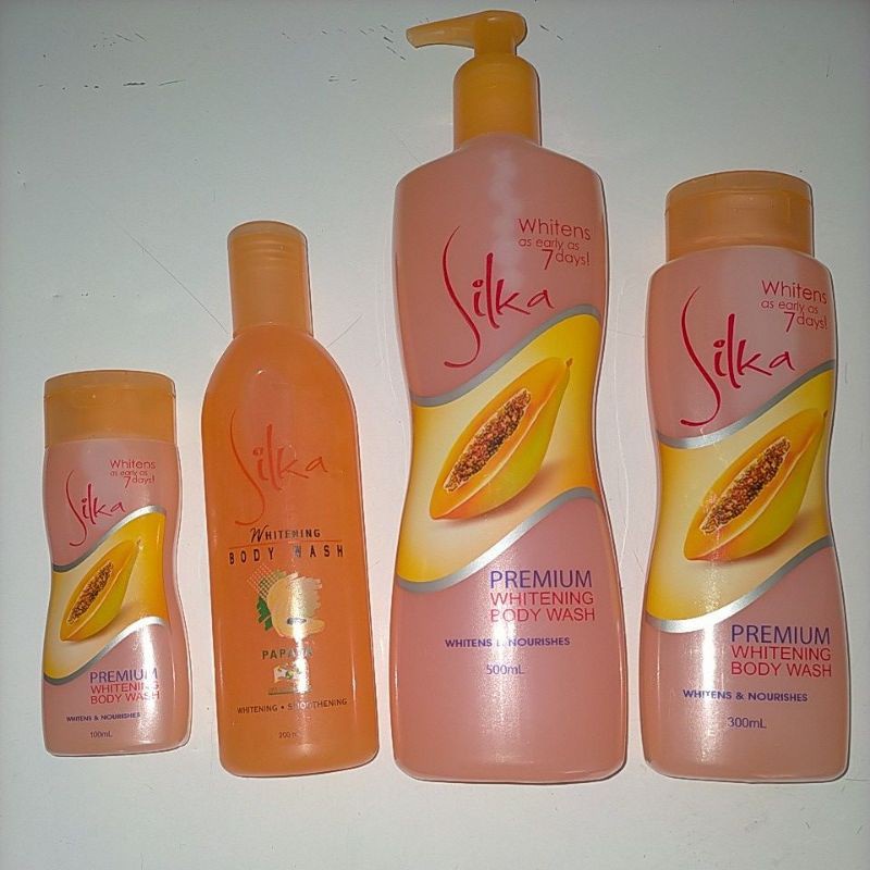 Original Silka Premium Whitening Body Wash 100ml/200ml/300ml/500ml