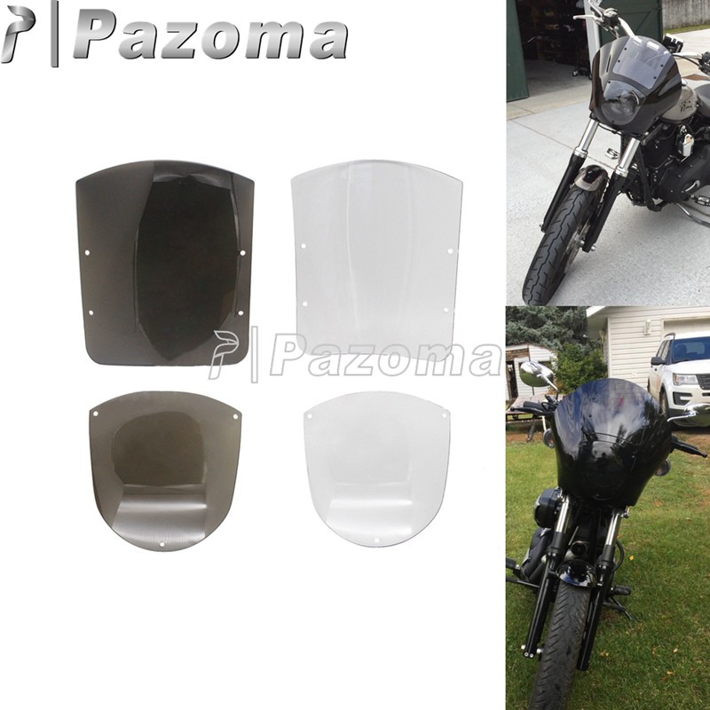refit Smoke/Clear Quarter Headlight Fairing Replacement Windshield Wind