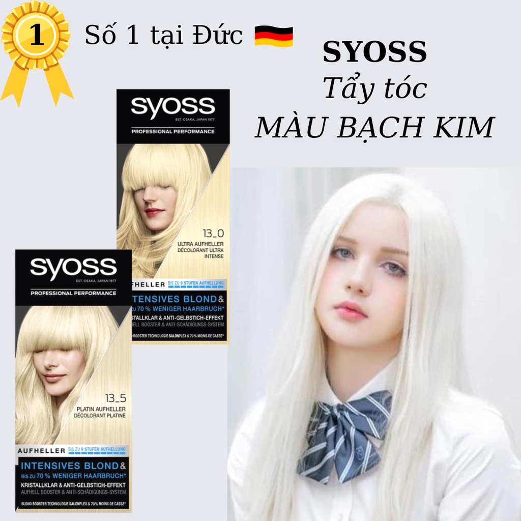 Syoss hair remover platinum color, numbers 130 and 135 German product