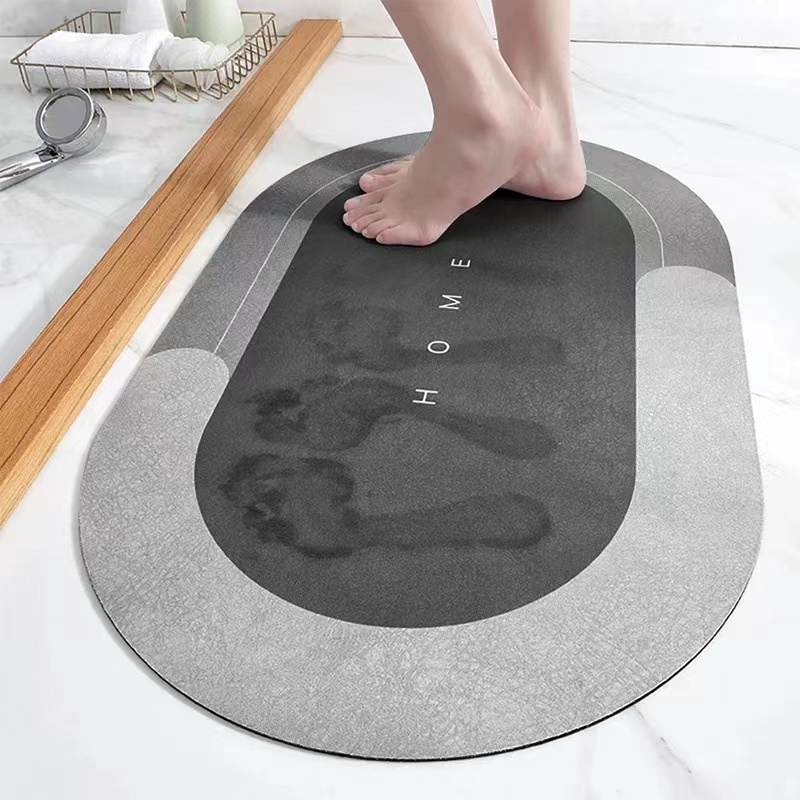 SJW Fast Drying Bathroom Mat AntiSlip Absorbent Diatom Mud Ultra