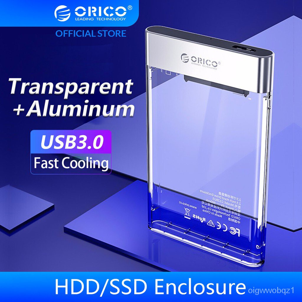 ORICO HDD Case 2.5 inch Transparent Hard Disk Enclosure SATA to USB 3.0