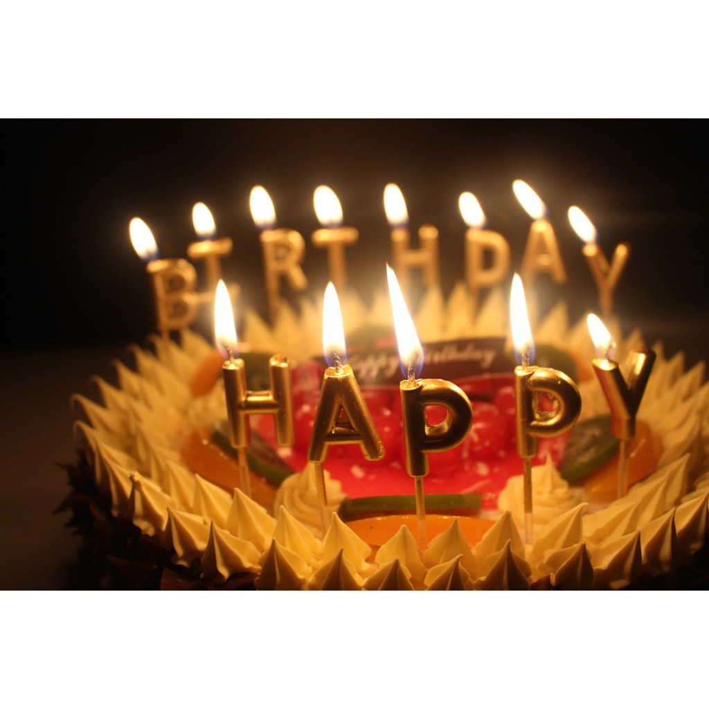 Happy Birthday Letter candles cake decorations letters candle Shopee
