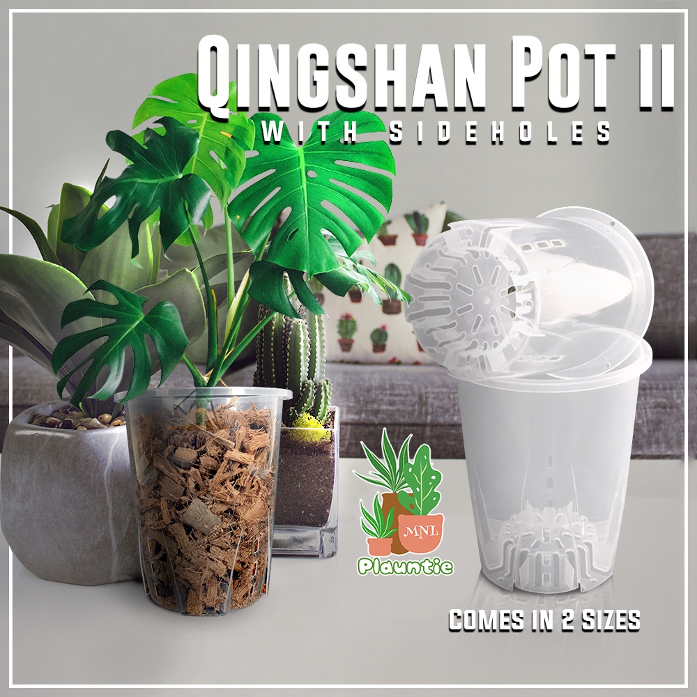 clear pots for plants Qingshan Pot Root Control Plastic Flower pot