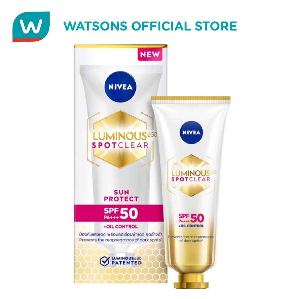 NIVEA Face Luminous 630 Spotclear Sun Protect SPF50 for prevents sun