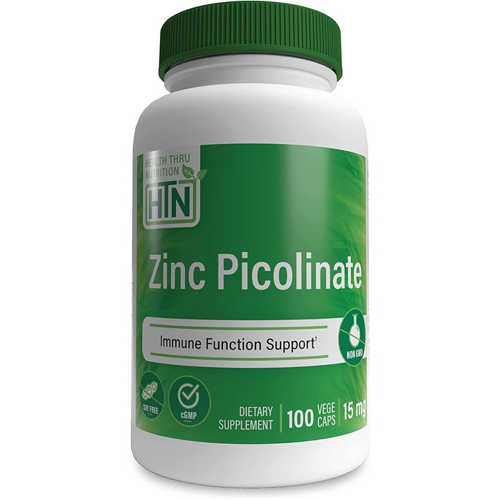 Health Thru Nutrition Zinc Picolinate Immune Function Support, Dietary