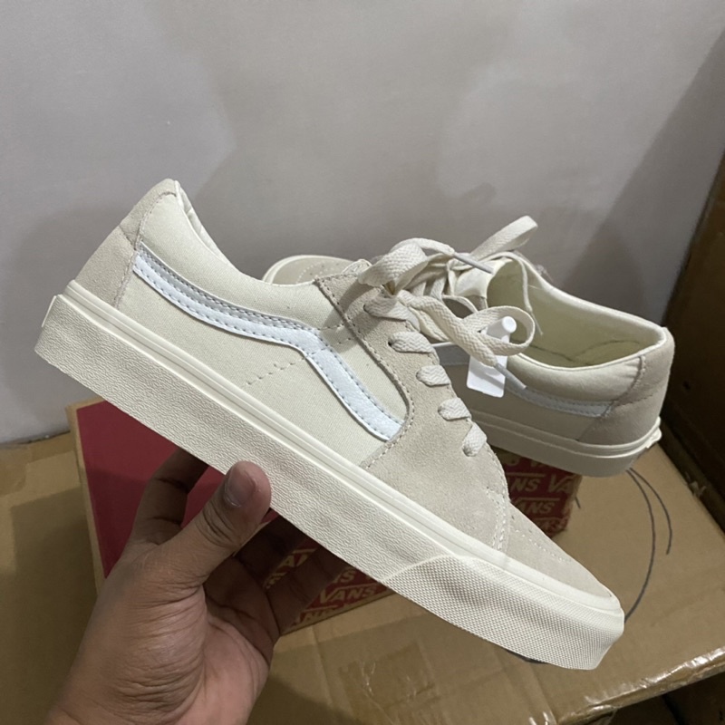 Vans Skate Low Bone/white (men and women size) Shopee Philippines