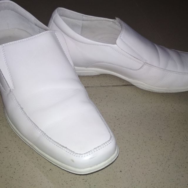 Nursing / Seaman White Leather Shoes Shopee Philippines