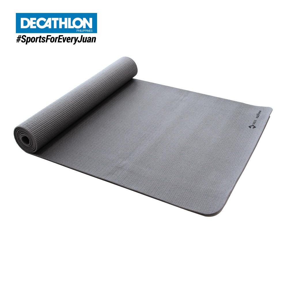 Decathlon Domyos Essential Yoga Mat 4mm Grey Shopee Philippines
