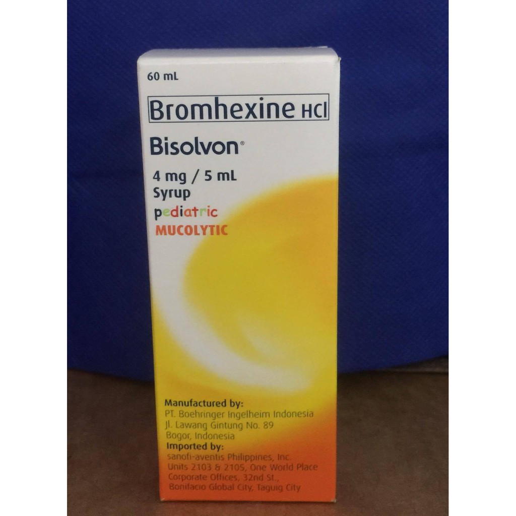 Bisolvon Pediatric Mucolytic Syrup for Kids 60ml Shopee Philippines