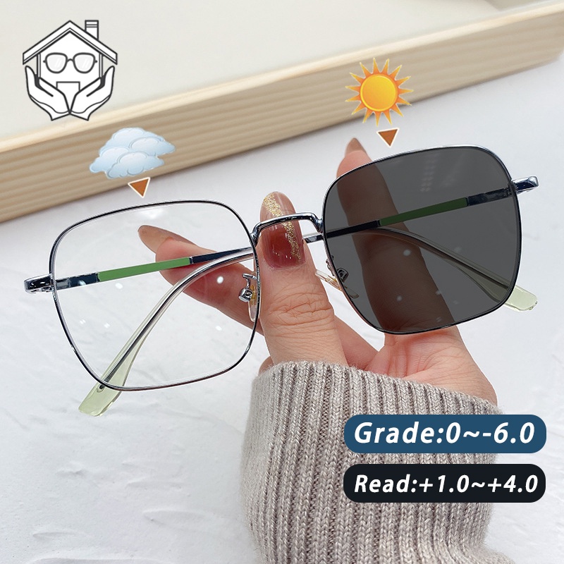 Photochromic Graded Glasses For Women Men Reading Glasses With Grade