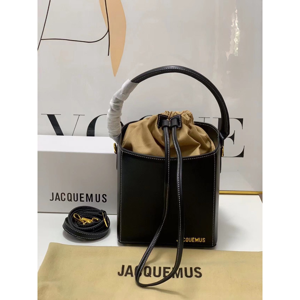2022 New jacquemus Le seau carre Women's Square Bucket Bag Single