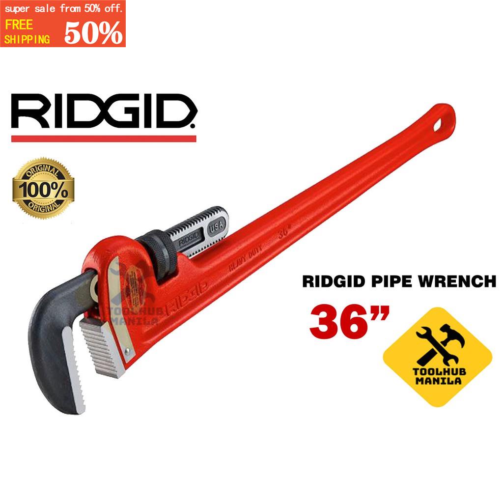 RIDGID Pipe Wrench 36" (Heavy Duty Straight Pipe Wrench) Shopee