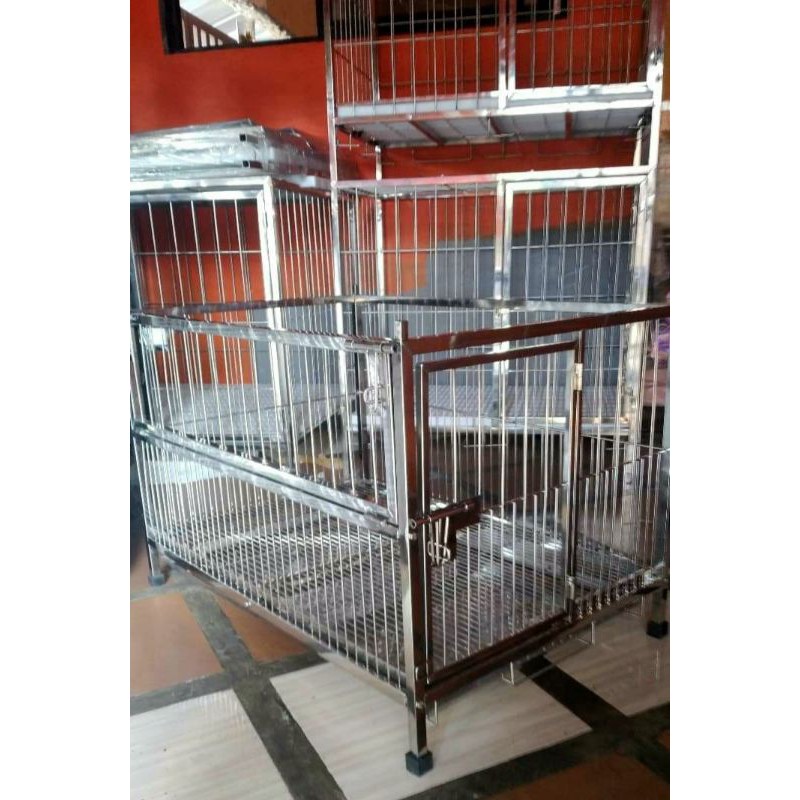 (ONHAND) 304 pure stainless dog cage Shopee Philippines