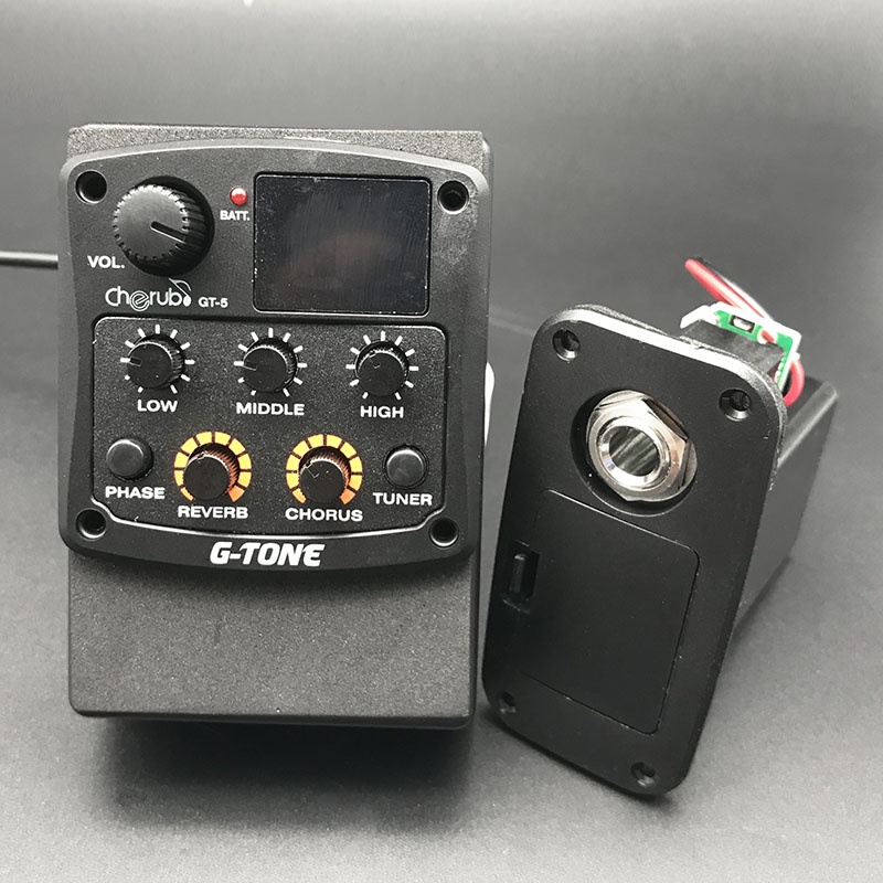Cherub GTone GT6/5/4/3 3Band 4band Acoustic Guitar Equalizer with Tuner Guitarra Preamp Piezo
