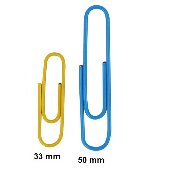 Paper Clip Plastic Coated Small (33mm) Big (50mm) Sold Per Box Shopee Philippines