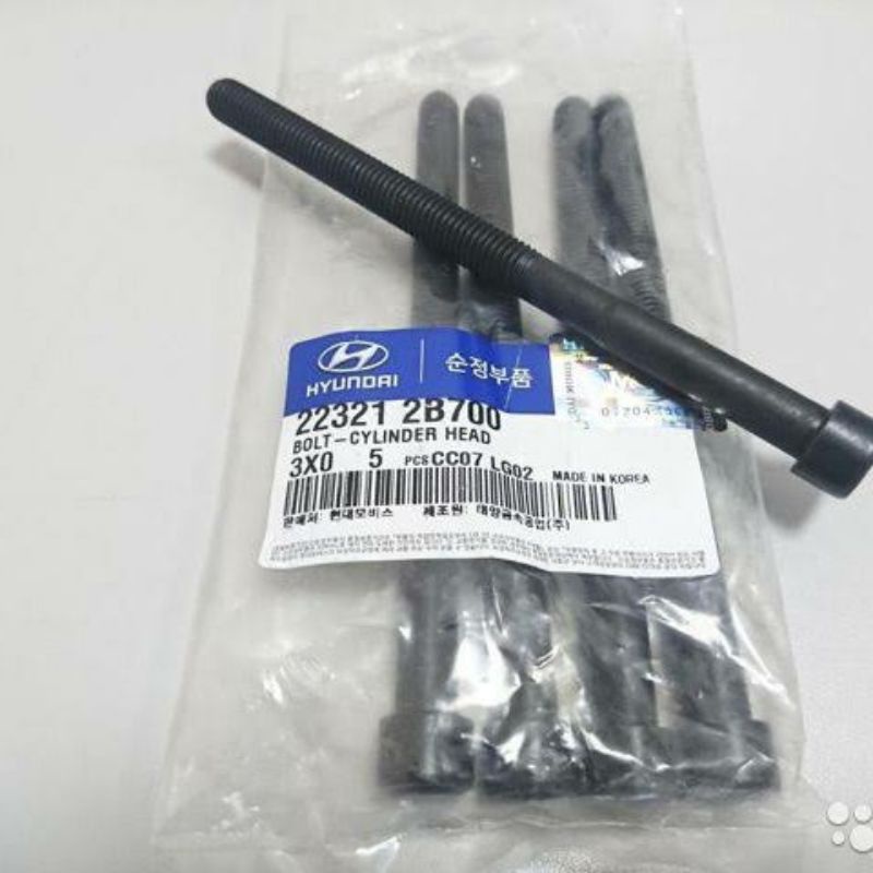 Hyundai i20 Grand Avega kia All New Rio cylinder head Bolts Shopee