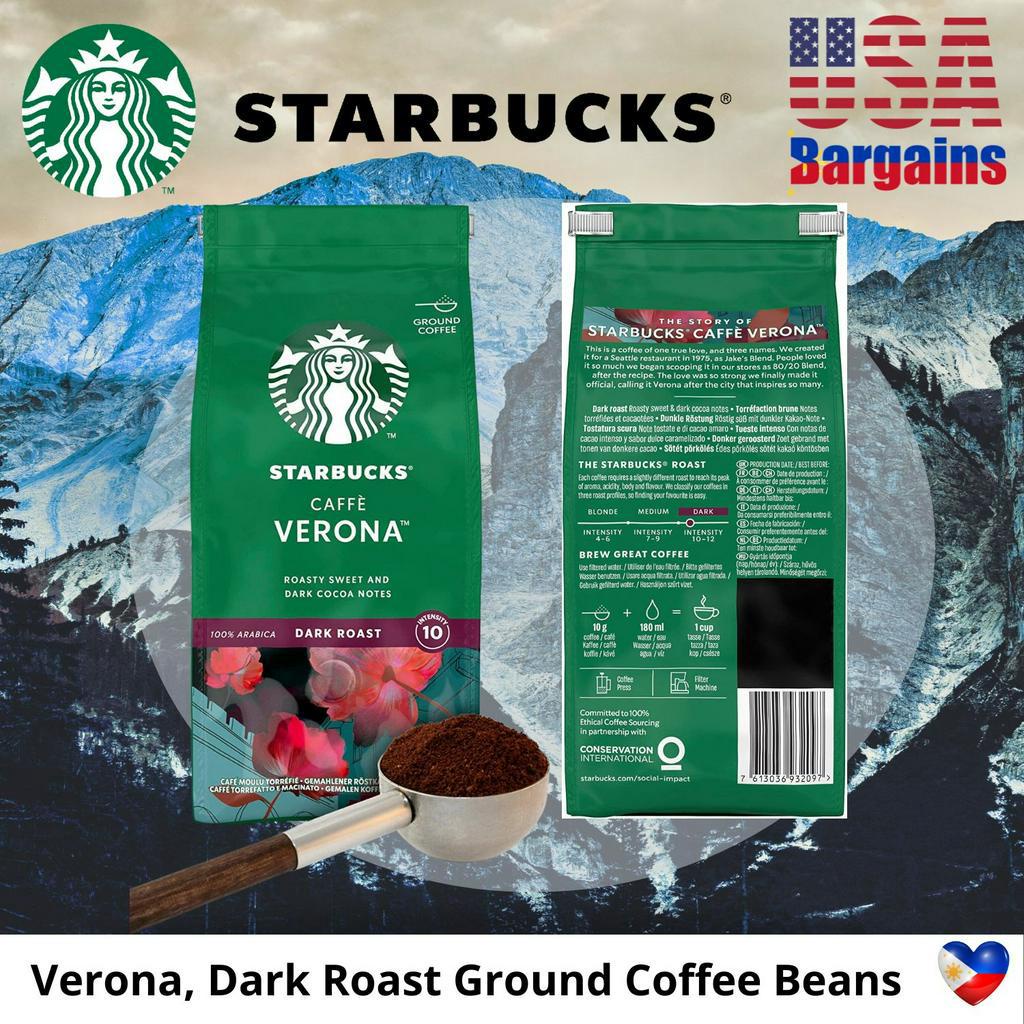 STARBUCKS Ground and Coffee Bean Veranda Blend Holiday Blend