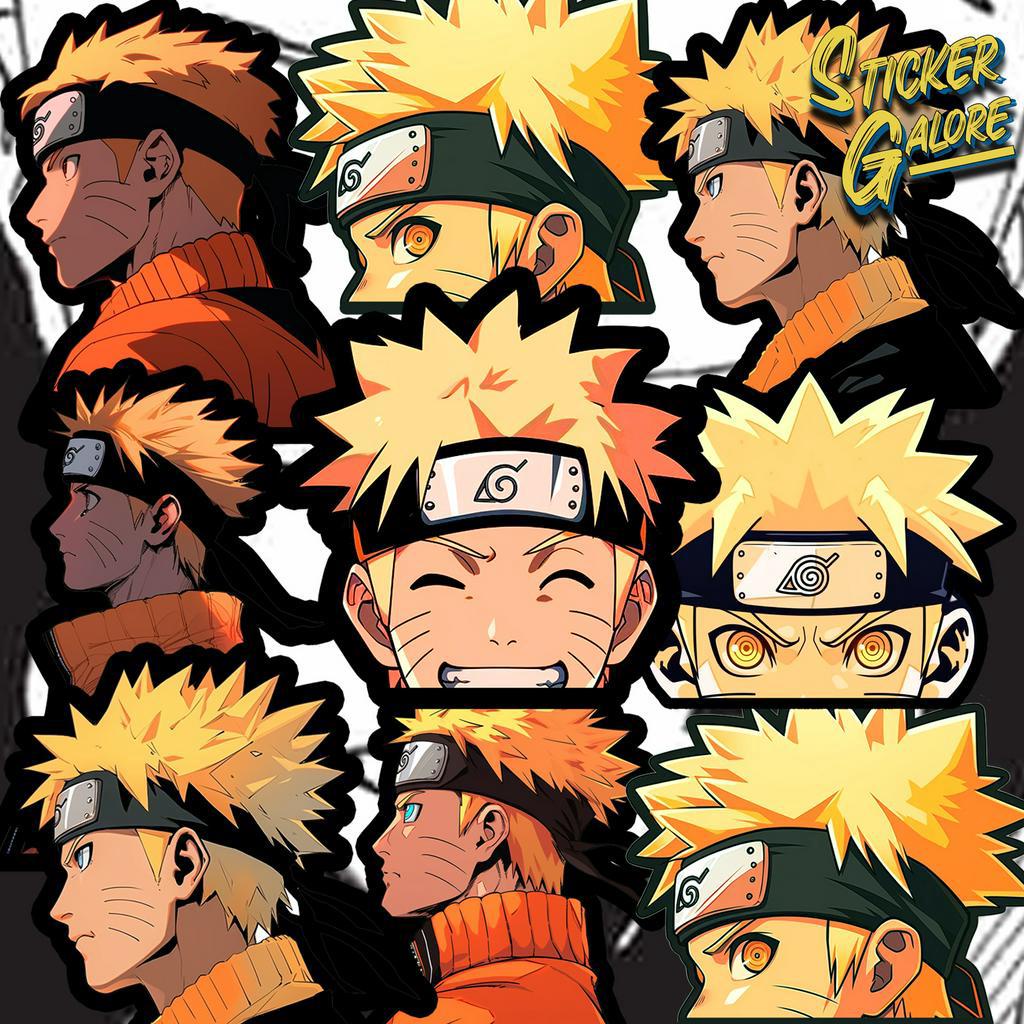 NARUTO PEEKER STICKERS WATERPROOF STICKERS VINYL LAMINATED