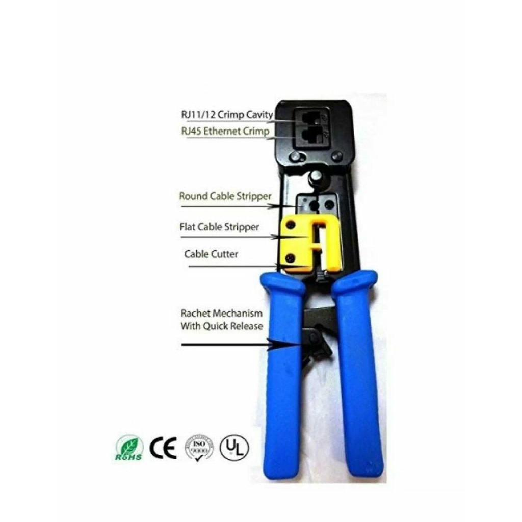 Ez Rj45 Ez Rj45 Crimper Crimping Tool For Passthrough Passthru Rj45
