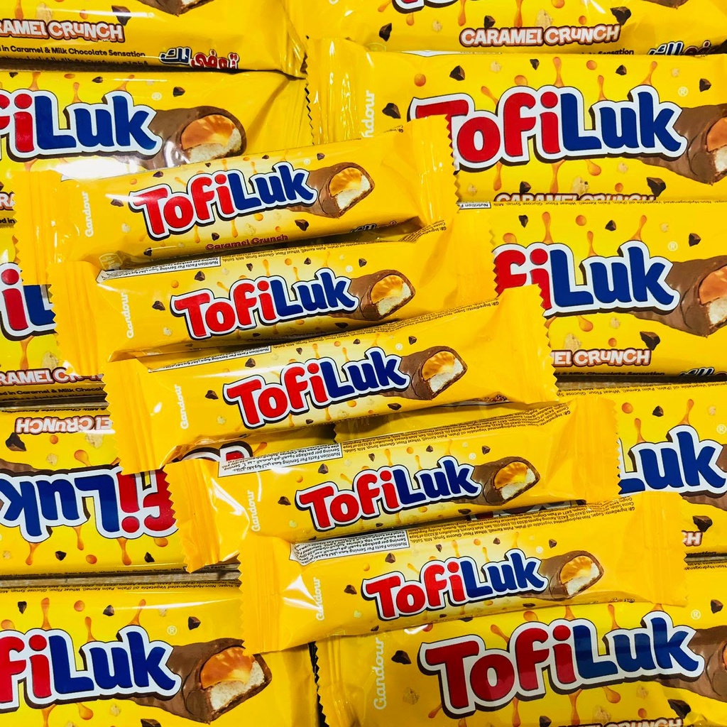 [BUNDLE OF 5] Tofiluk Single 10g Caramel Coated Chocolate Shopee