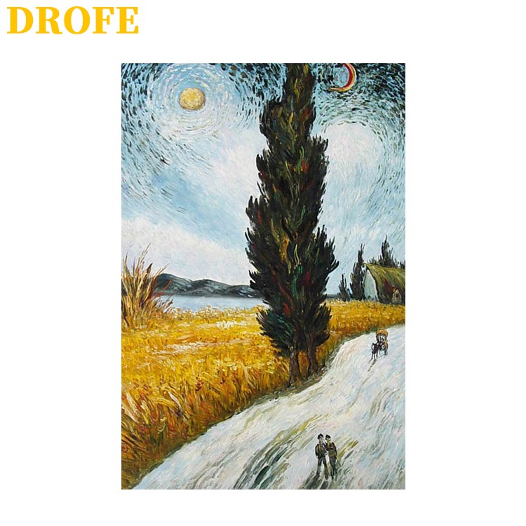 DROFE 40x50cm Van Gogh's Famous Paintings Paint By Numbers Unframed