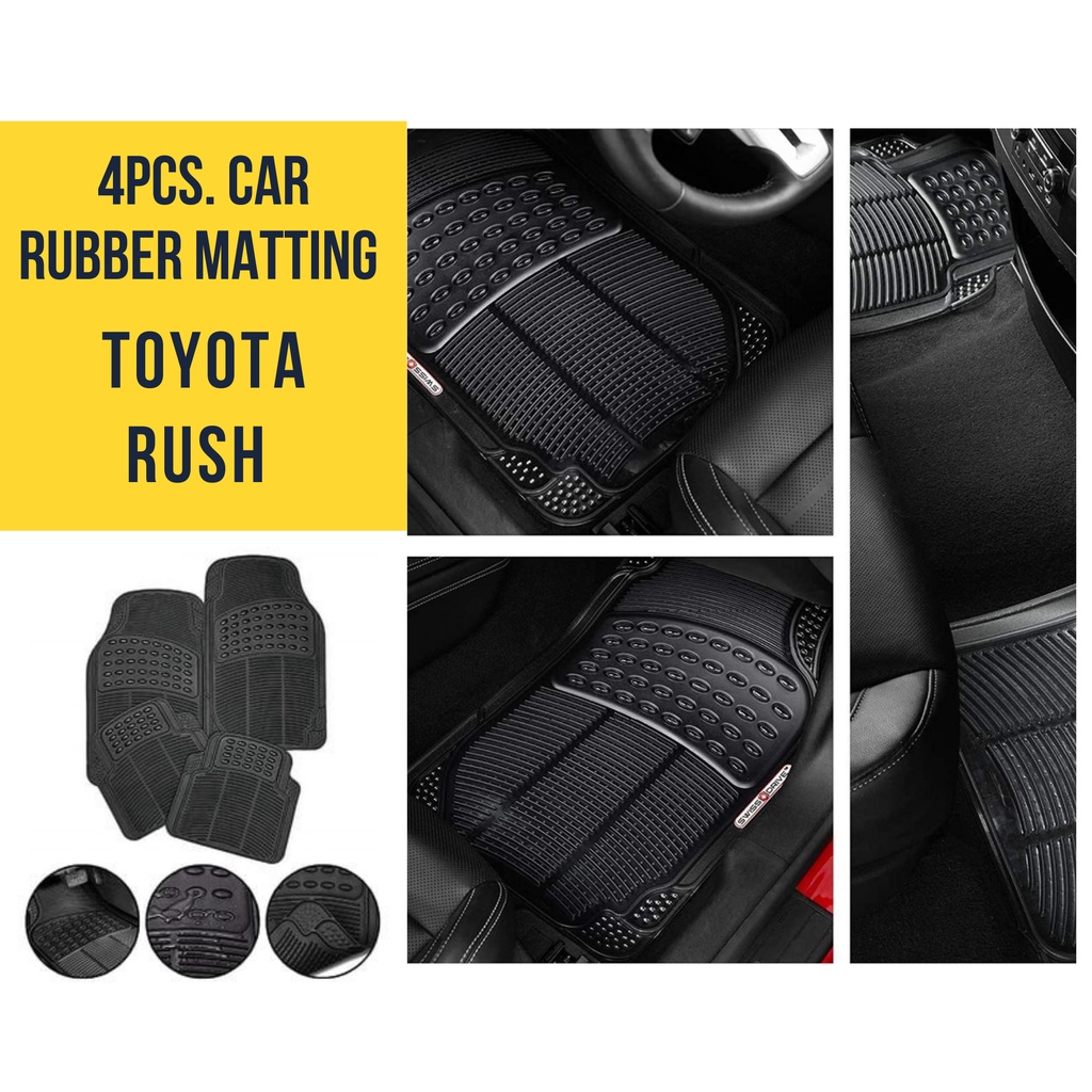 TOYOTA RUSH Car Rubber Matting 4pcs./ car mat floor guard protection anti slip mattings COD