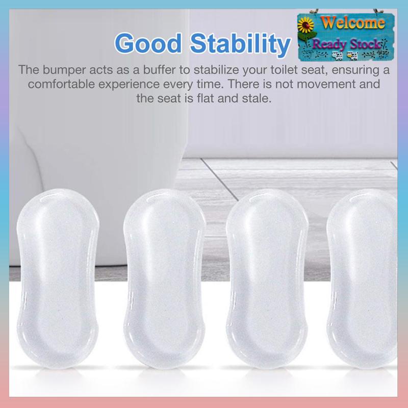 4Pcs Bidet Toilet Seat Lid Bumpers Buffer Spacers Strong Adhesive Fitting Shopee Philippines
