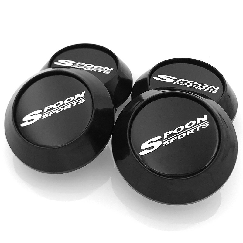 CarDIY 4PCS 68mm Spoon Sports Rim Cap Car Wheel Center Caps Cover
