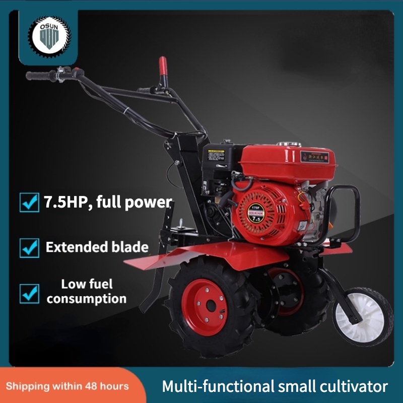 Multifunctional small hand micro cultivator plough orchard farm