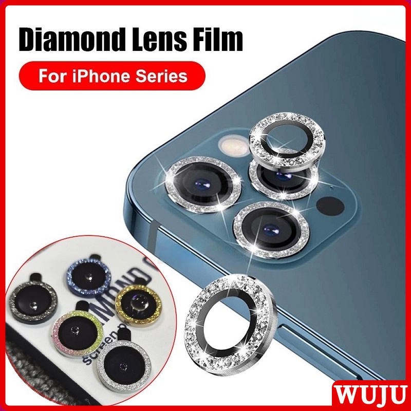 WUJU Bling Diamond Camera Lens Protector Compatible For iPhone 11 12 13