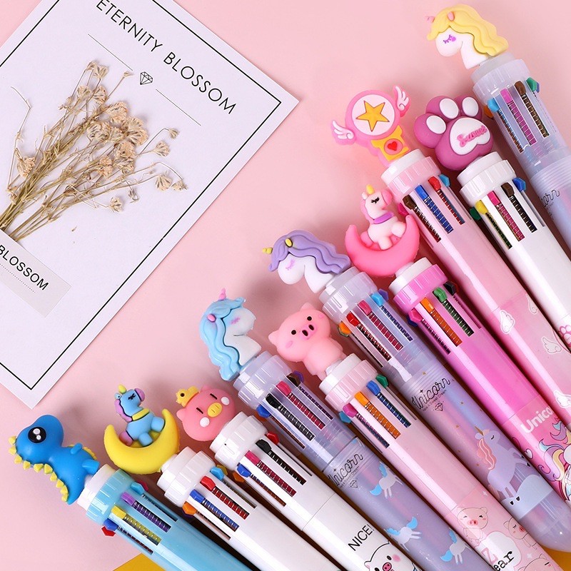Convenient 10Color Cute Ballpoint Pen (Choose inb Model For The shop