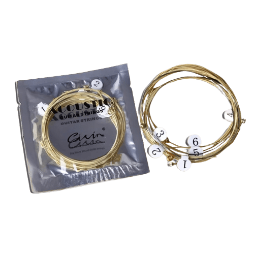 RIXTON Acoustic Guitar String Set Brass Phosphor Bronze Musical