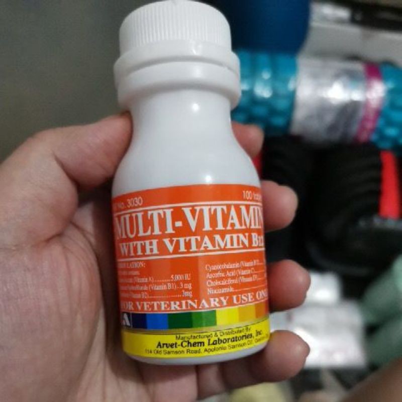 Multivitamin with Vitamin B12 100 tablets (dogs, cats, pigeons
