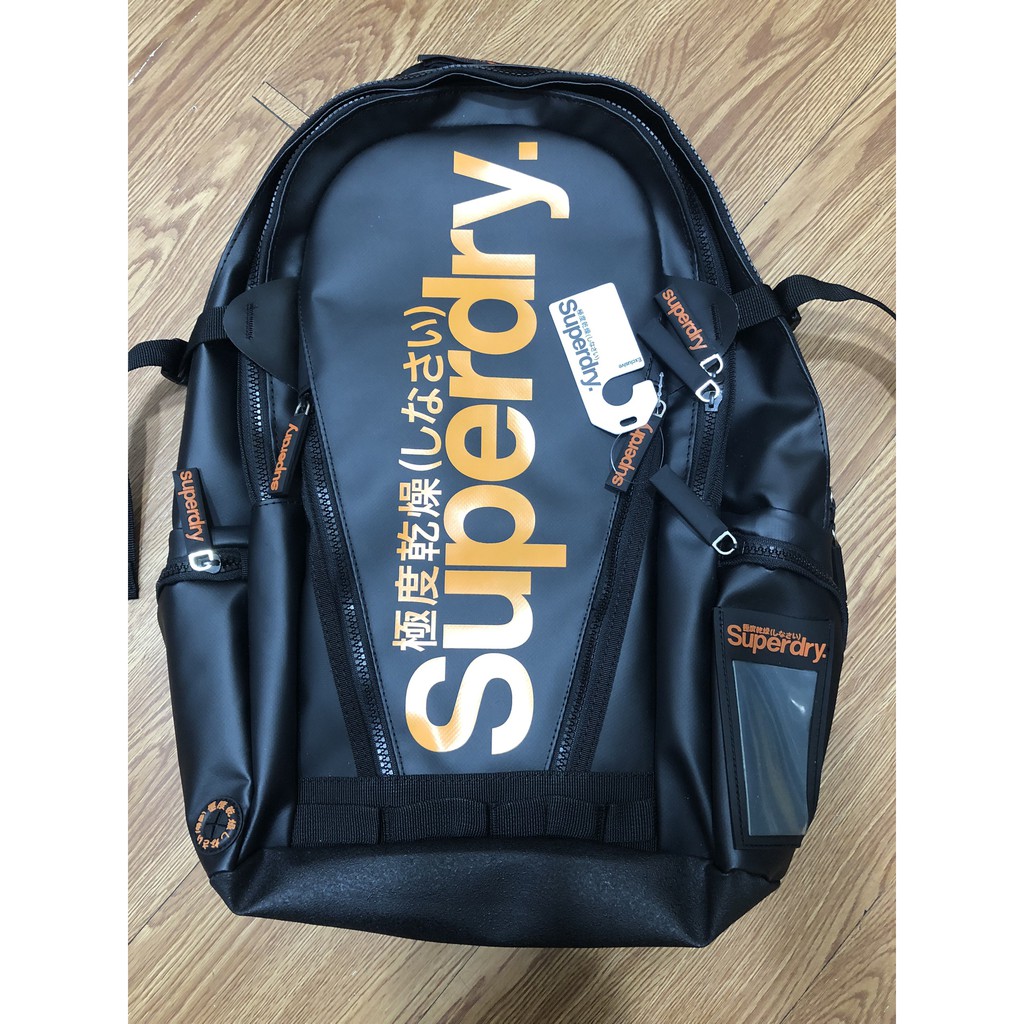 Black Superdry Japanese Export Waterproof Backpack Shopee Philippines