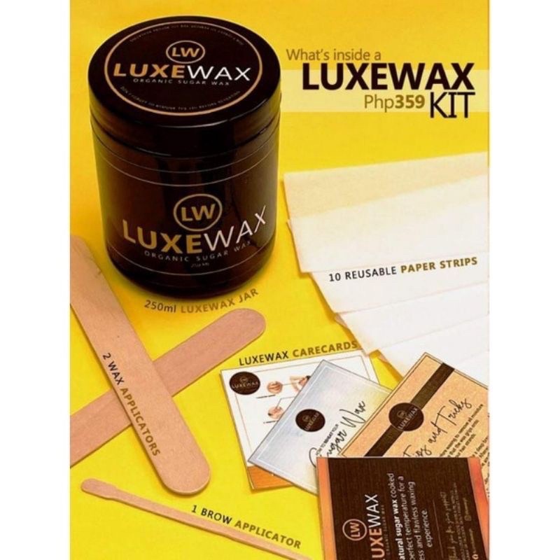 Luxewax Organic Sugar Wax Underarm Hair Legs Luxe Brazillian Cold Hot