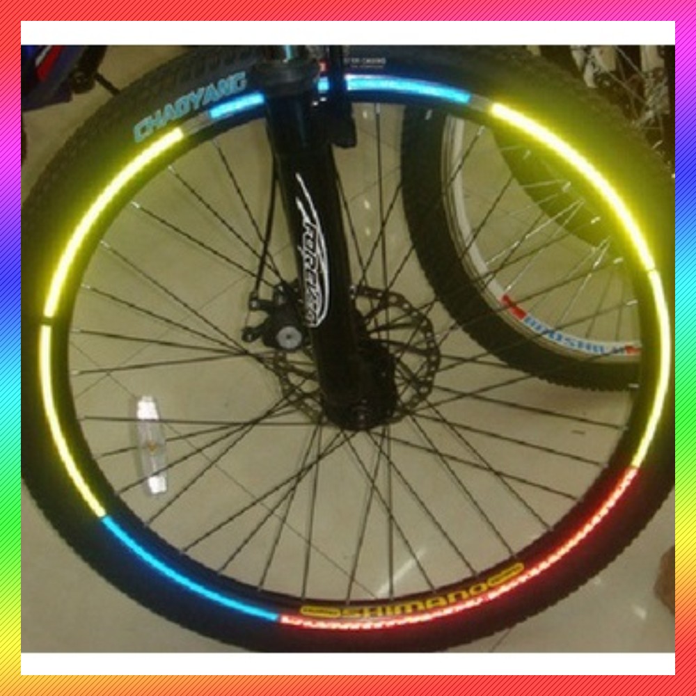 Bicycle Wheel Reflective Sticker / Bicycle Wheel Stickers 8 Strips A