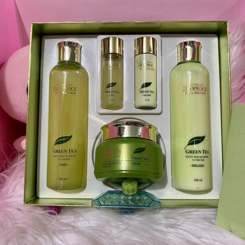 DEOPROCE Green Tea Total Solution Skin Care 3 Set Shopee Philippines