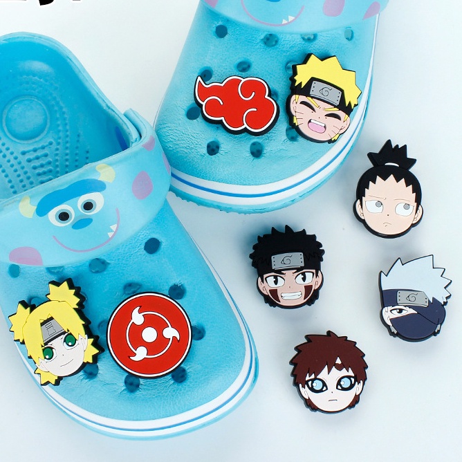 insJapanese Anime NARUTO Croc Jibbitz Charm Hatake Kakashi PVC Soft